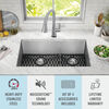 32” Undermount Stainless Steel Double Bowl Kitchen Sink with Accessories
